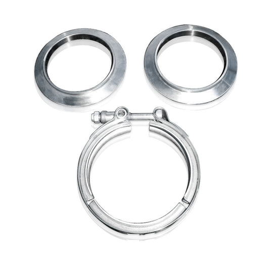 Stainless Works V Band SS Coupling Kit for 2 1/2in tubing - VBC