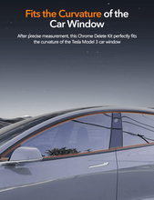Load image into Gallery viewer, Chrome Delete Kit for Model 3 (2017-2023) | Matte Black Window Trim | PVC