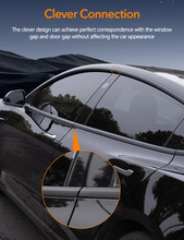 Load image into Gallery viewer, Chrome Delete Kit for Model 3 (2017-2023) | Matte Black Window Trim | PVC