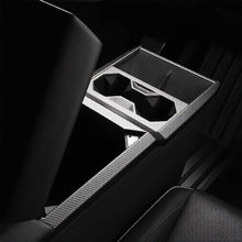 Load image into Gallery viewer, Cybertruck Center Console Cup Holder ABS Carbon Fiber Style Protective Overlay