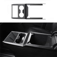 Load image into Gallery viewer, Cybertruck Center Console Cup Holder ABS Carbon Fiber Style Protective Overlay