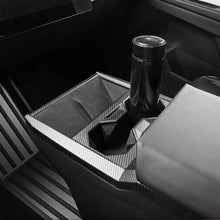 Load image into Gallery viewer, Cybertruck Center Console Cup Holder ABS Carbon Fiber Style Protective Overlay
