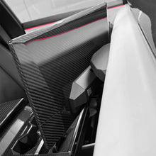 Load image into Gallery viewer, Cybertruck Display Back Overlay | Real Dry Carbon Fiber Center Screen Cover