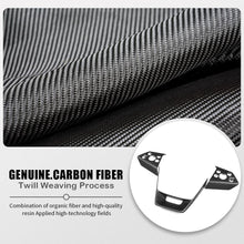 Load image into Gallery viewer, Cybertruck Steering Wheel Voice Control Trim | Glossy/Matte Real Carbon Fiber