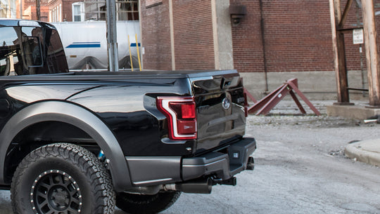 Corsa 2017-2020 Ford F-150 Raptor 3in Inlet / 5in Outlet Black Cerakote Tip Kit (For Corsa Exh Only) - 14051BPC