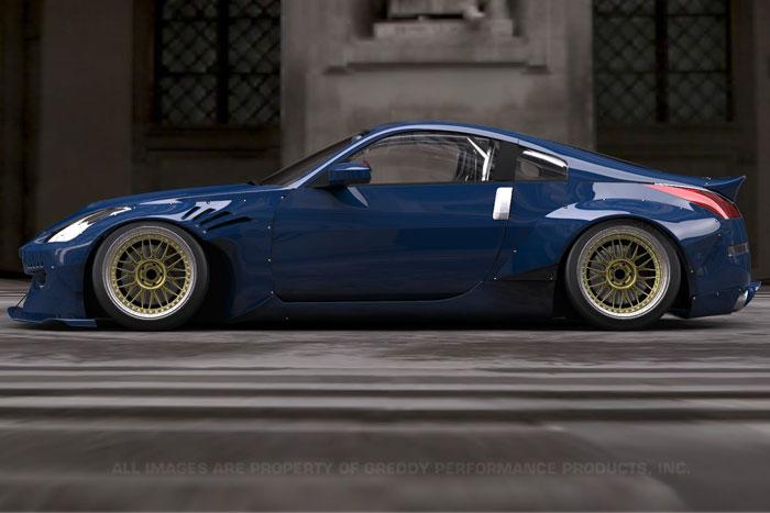 GReddy Nissan Z33 Rocky Bunny Aero Kit - Rear Fenders - 17020354