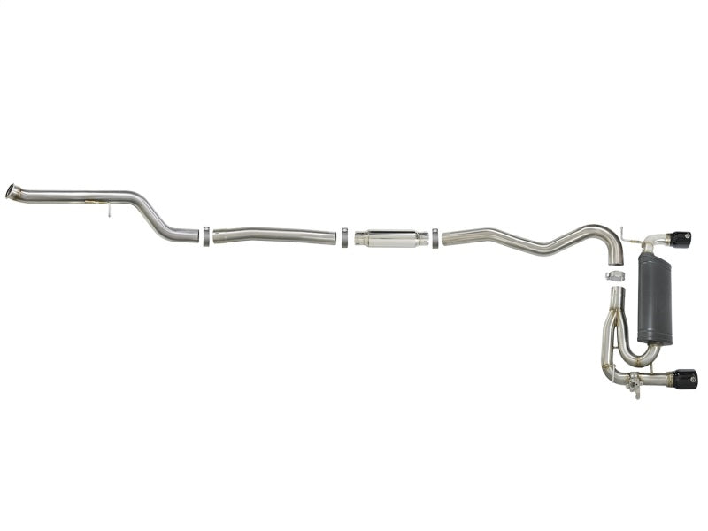 aFe MACH Force-Xp 3in 304 SS Cat-Back Exhaust w/ Black Tips 12-15 BMW 335i (F30) L6 3.0L (t) N55 - 49-36340-B