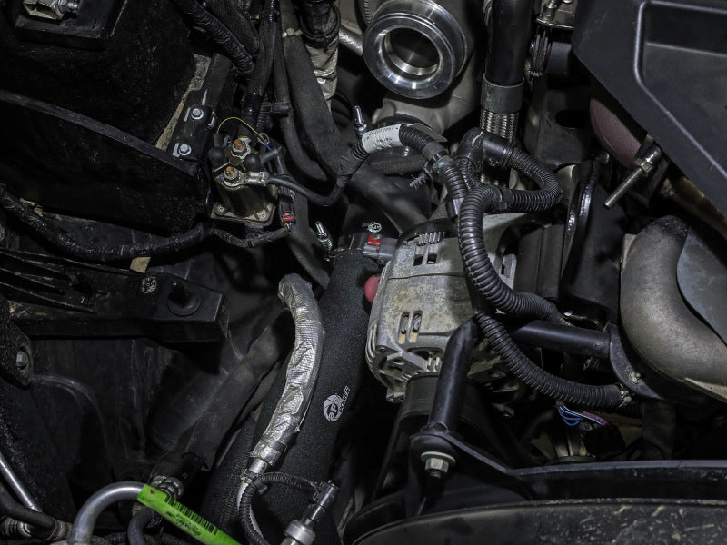 aFe BladeRunner Aluminum Hot and Cold Charge Pipe Kit Black RAM Diesel Trucks 19-23 L6-6.7L (td) - 46-20614-B
