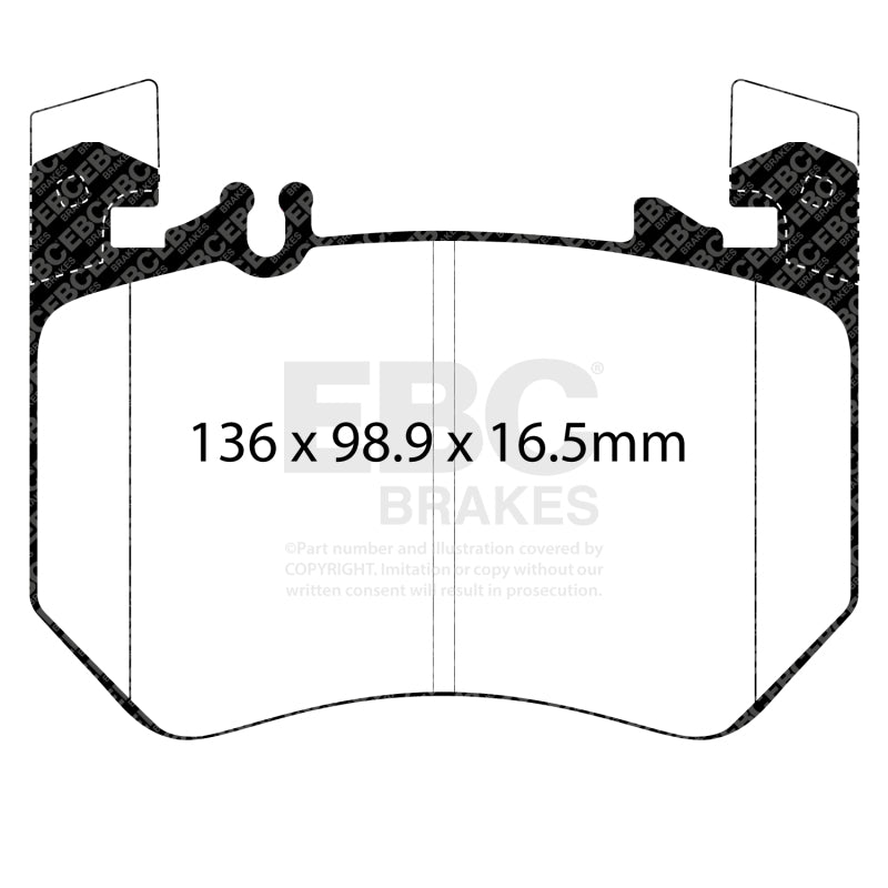 EBC 2021+ Mercedes-Benz S580 Maybach (W223) 4.0TT Yellowstuff Front Brake Pads - DP42490R