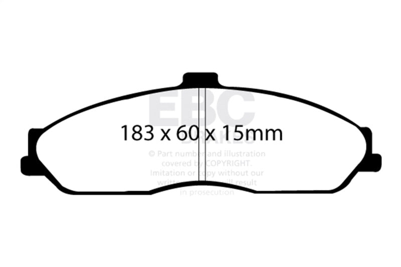 EBC 03-04 Cadillac XLR 4.6 Redstuff Front Brake Pads - DP31162C