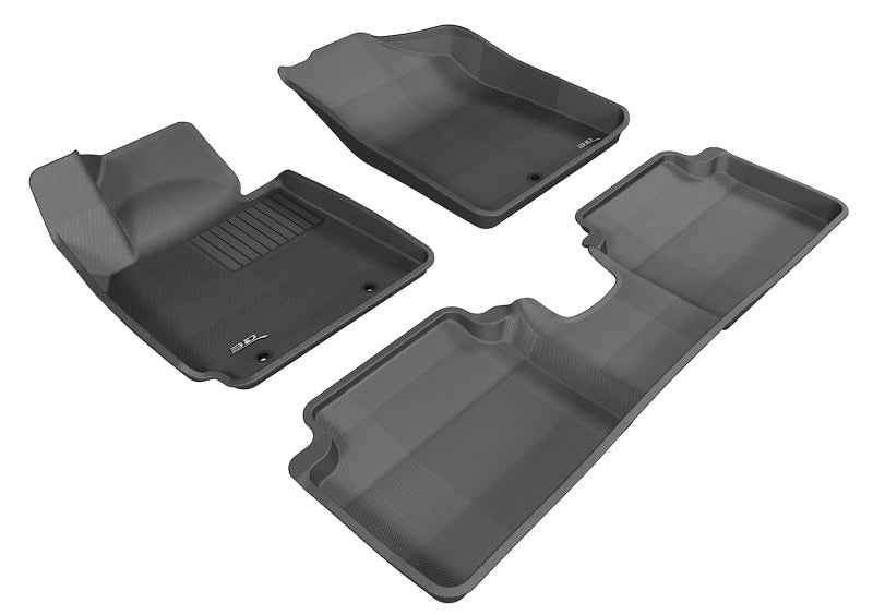 3D MAXpider 12-17 Hyundai Veloster Kagu Black Full Set (US Only) - L1HY02401509