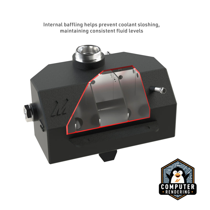 Mishimoto 2015 Ford Mustang EcoBoost / 3.7L / 5.0L Aluminum Coolant Expansion Tank-Polished - MMRT-MUS-15E