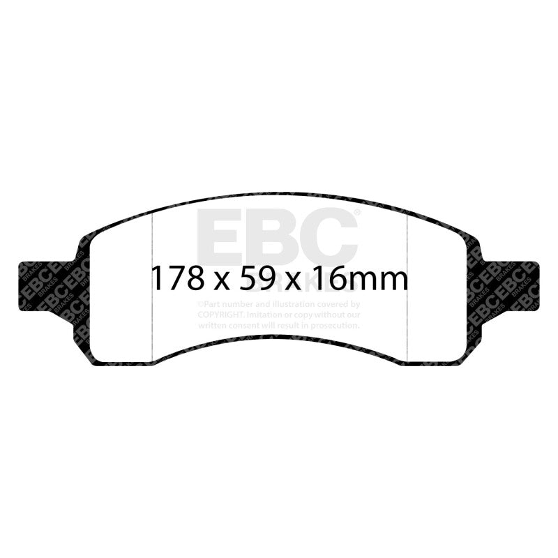 EBC 09-17 Chevy Traverse Ultimax2 Rear Brake Pads - UD11691