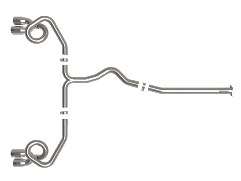 aFe POWER Takeda 3in to 2-1/2in 304 SS Cat-Back Exhaust w/ Polished Tips 22-23 Subaru WRX H4-2.4L(t) - 49-36809-P
