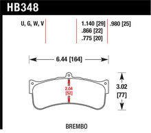 Load image into Gallery viewer, Hawk Brembo Disc DTC-70 w/ 1.140in Thickness Race Brake Pads - HB348U1.14