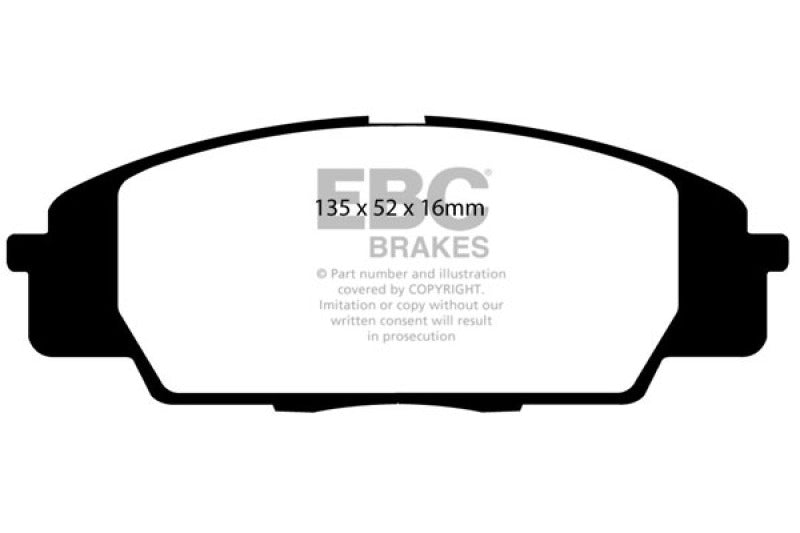 EBC 07-11 Acura CSX (Canada) 2.0 Type S Bluestuff Front Brake Pads - DP51254NDX