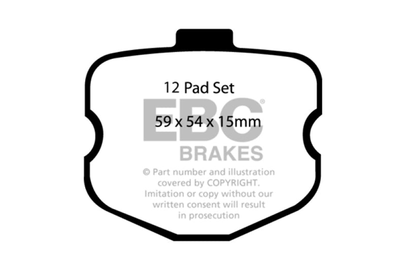 EBC Racing 06-13 Chevrolet Corvette (C6) Z06 7.0L SR-21 Sintered Race Front Brake Pads - DP81771.14SR21