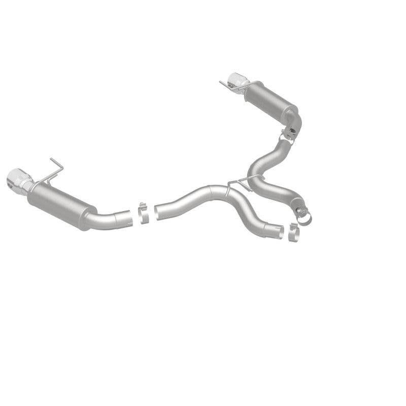 MagnaFlow Axle Back, SS, 3in, Competition, Dual Split Polished 4.5in Tip 2015 Ford Mustang GT V8 5.0 - 19103