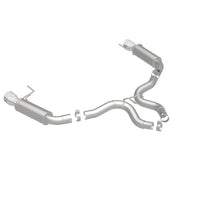 Load image into Gallery viewer, MagnaFlow Axle Back, SS, 3in, Competition, Dual Split Polished 4.5in Tip 2015 Ford Mustang GT V8 5.0 - 19103