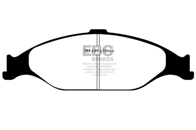 EBC 99-04 Ford Mustang 3.8 Bluestuff Front Brake Pads - DP51242NDX