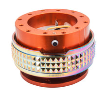 Load image into Gallery viewer, NRG Quick Release Kit - Pyramid Edition - Orange Body / Neochrome Pyramid Ring - SRK-210OR/MC