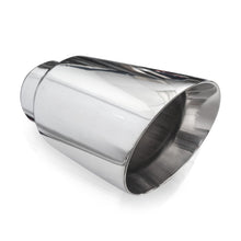 Load image into Gallery viewer, Stainless Works Conical Double Wall Slash Cut Exhaust Tip - 4in Body 3in Inlet - 799300