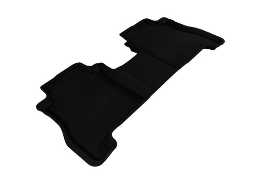 3D MAXpider 2007-2012 Hyundai Santa Fe Kagu 2nd Row Floormats - Black - L1HY04021509