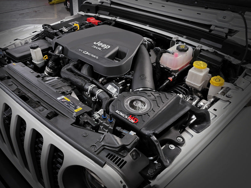 aFe 20-21 Jeep Wrangler (JL) V6-3.0L (td) Momentum HD Cold Air Intake System w/ Pro Dry S Media - 50-70062D