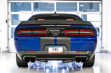 Load image into Gallery viewer, AWE Tuning 2017+ Challenger 5.7 Touring Edition Exhaust - Non-Resonated - Diamond Black Quad Tips - 3020-43084