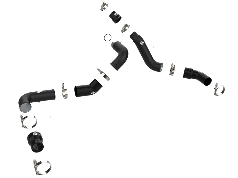aFe 16-19 RAM 1500 V6 3.0L (TD) BladeRunner 3in Aluminum Hot & Cold Charge Pipe Kit - Black - 46-20494-B