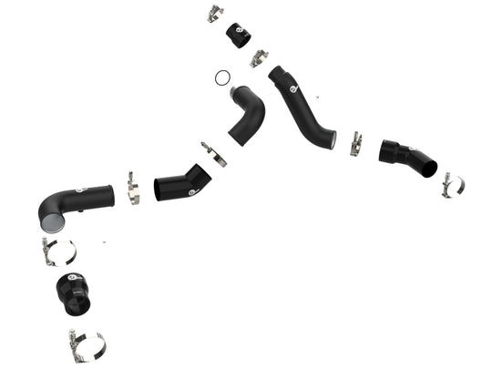 aFe 16-19 RAM 1500 V6 3.0L (TD) BladeRunner 3in Aluminum Hot & Cold Charge Pipe Kit - Black - 46-20494-B