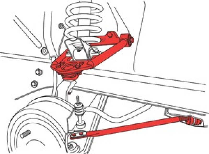 SPC Performance Steel Upper Adjustable Control Arm & Caster Rod 64.5-66 Ford Mustang (Pair) - 94218