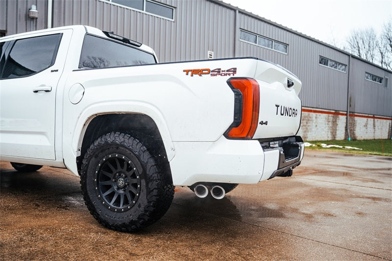 Corsa 22-25 Toyota Tundra 4WD 3in Sport Cat-Back Side Exit Exhaust System w/ Twin 4in Polished Tips - 21245