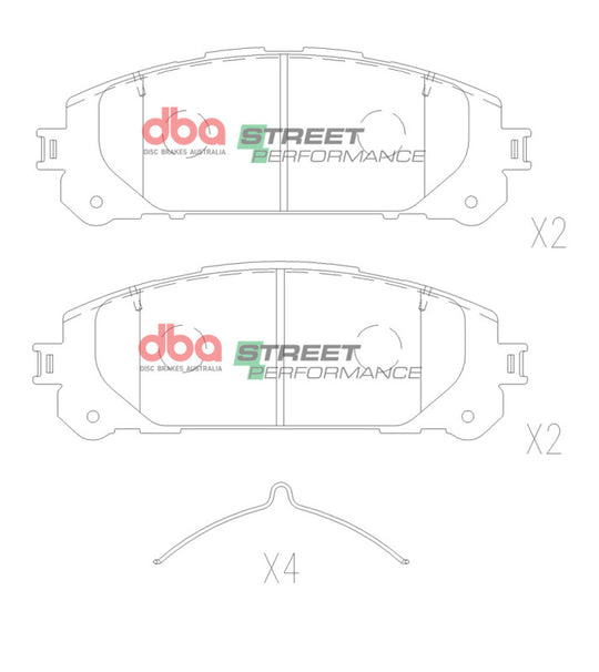 DBA 20-21 Toyota Highlander SP Performance Front Brake Pads - DB15067SP