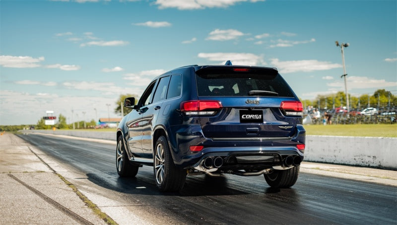 Corsa 18-21 Jeep Grand Cherokee TrackHawk 6.2L Xtreme Cat-Back Dual Rear Exit w/4.5in Polished Tips - 21052