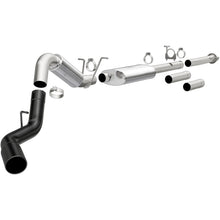 Load image into Gallery viewer, MagnaFlow 11-19 GM 2500/3500 6.0L 4in Single Passenger Side Rear Exit Cat-Back Exhaust w/Black Tips - 19376