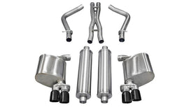 Corsa 2011-2014 Dodge Charger R/T 5.7L V8 Black Xtreme Cat-Back Exhaust - 14522BLK