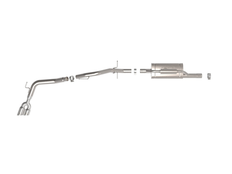 aFe 2024+ Ford Ranger L4-2.3L (t) Vulcan Series 2.5in to 3in Cat-Back Exhaust w/ Polished Tip - 49-33148-P