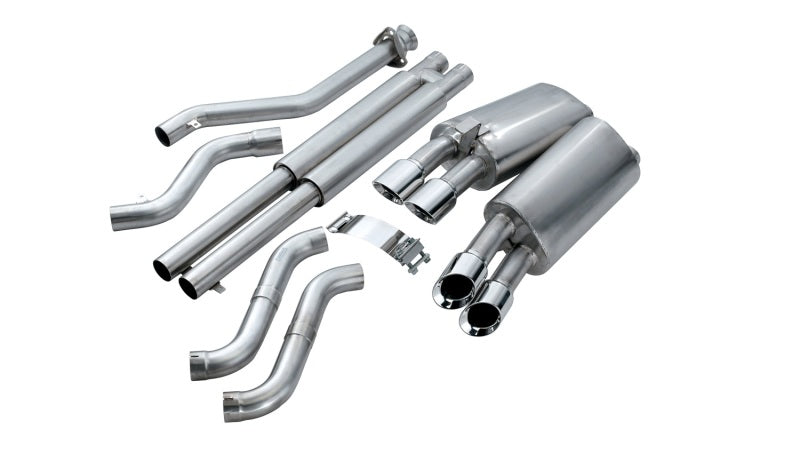 Corsa 1992-1995 Chevrolet Corvette C4 5.7L V8 LT1 Sport Cat-Back Exhaust w/ Twin 3.5in Polished Tips - 14116