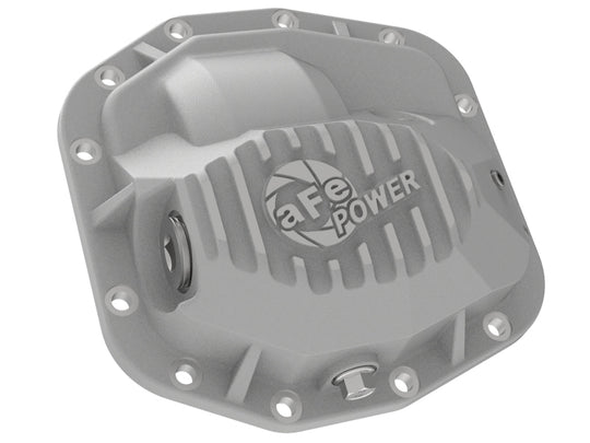 aFe Street Series Front Differential Cover Raw 2018+ Jeep Wrangler (JL) V6 3.6L (Dana M186) - 46-71010A
