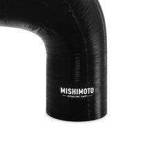 Load image into Gallery viewer, Mishimoto Silicone Reducer Coupler 90 Degree 2.5in to 4in - Black - MMCP-R90-2540BK