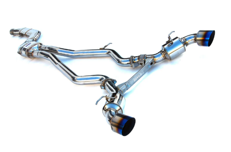 Invidia 2019+ Toyota Supra Dual N1 w/ Valve Single Layer Titanium Tip Cat-back Exhaust - HS19TSP4VGD1GT