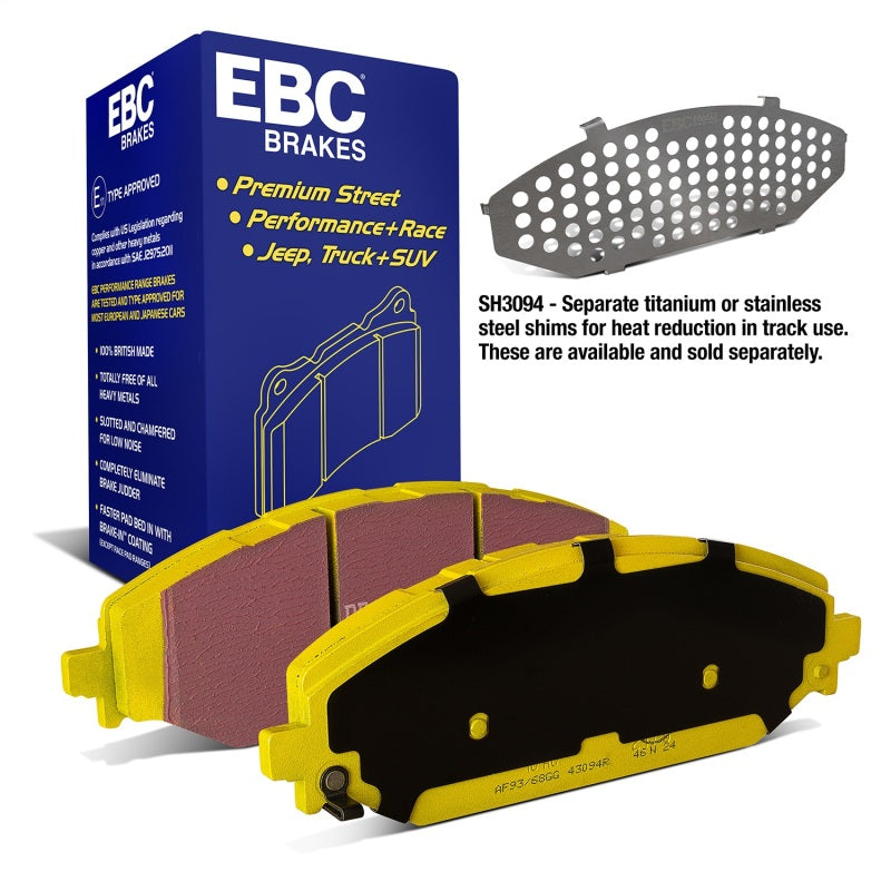 EBC 2019+ Ram Trucks 1500 (DT) Yellowstuff Front Brake Pads - DP43094R