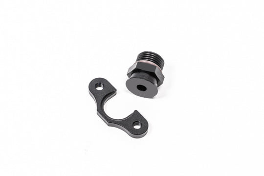 Radium Engineering FPR Adapter - 8AN ORB - 7mm Bore - 39mm Spacing - M6 - 20-0603