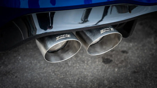 Borla 22-25 Volkswagen Golf R S-type Cat-Back Exhaust - Dual 4.5in Stainless Brushed Tips w/ Logo - 141029SB