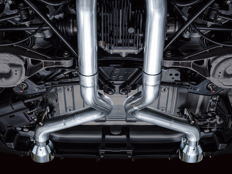 AWE Tuning 2023 Nissan Z RZ34 RWD Track Edition Cat-Back Exhaust System w/ Chrome Silver Tips - 3020-32400