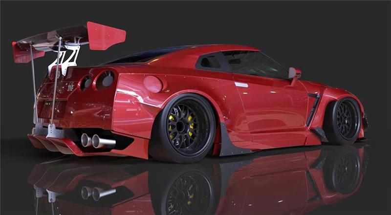 GReddy 09+ Nissan GT-R R35 Rocket Bunny GT-Wing (Hardware) - 17020648