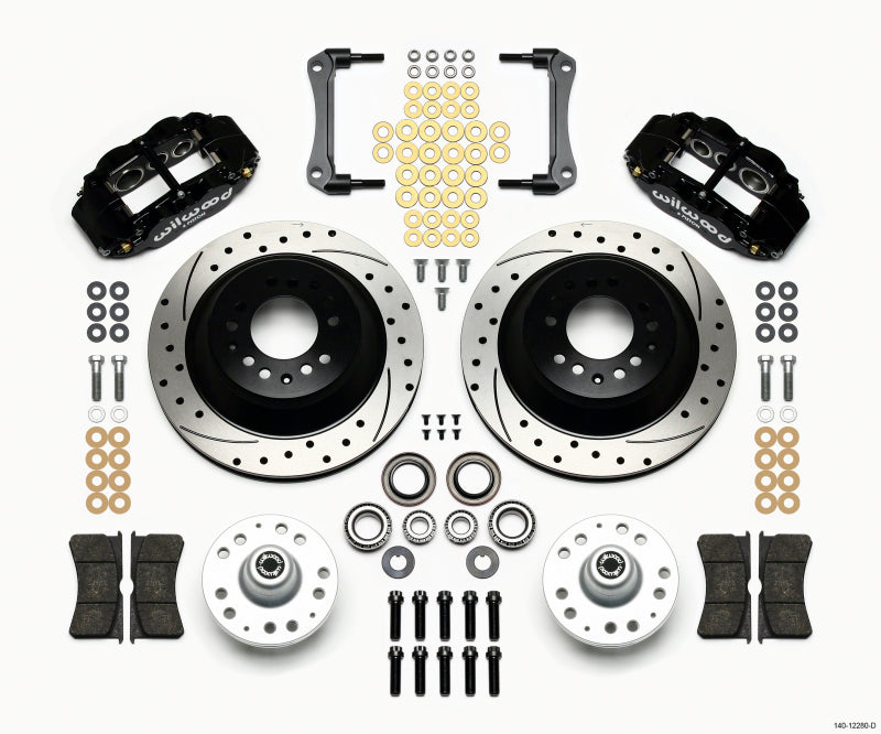 Wilwood Narrow Superlite 6R Front Hub & 1PC Rtr Kit 12.88in Drilled 79-81 Camaro - 140-12280-D