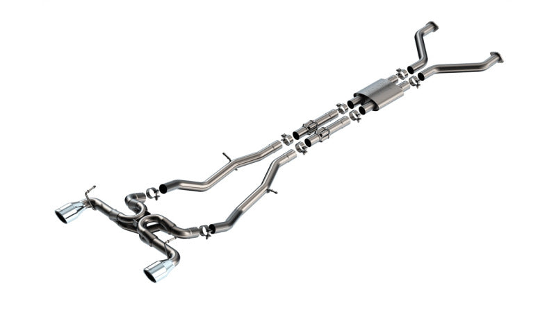 Borla 23-24 Nissan Z 2.5in ATAK Cat Back Exhaust 4.5in Tip - Stainless Steel - 140930