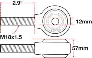 SPC Performance xAxis Rod End Ball Joint - 15782
